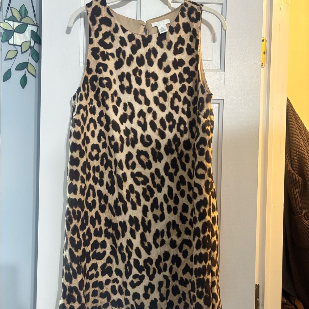 H&M Sleeveless Dress with Animal Print